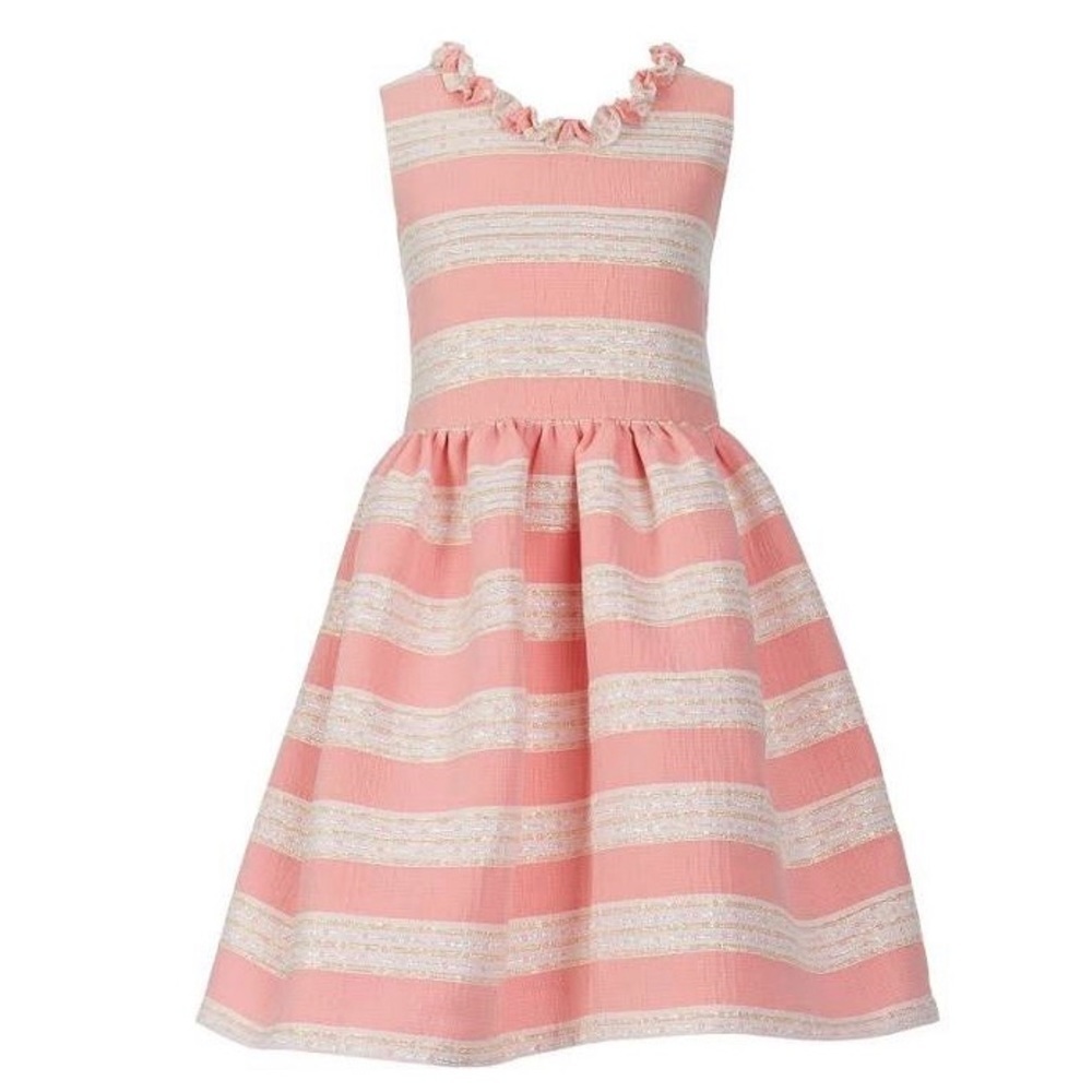 Belle Badgley Mischka Big Girls Lurex Stripe Dress